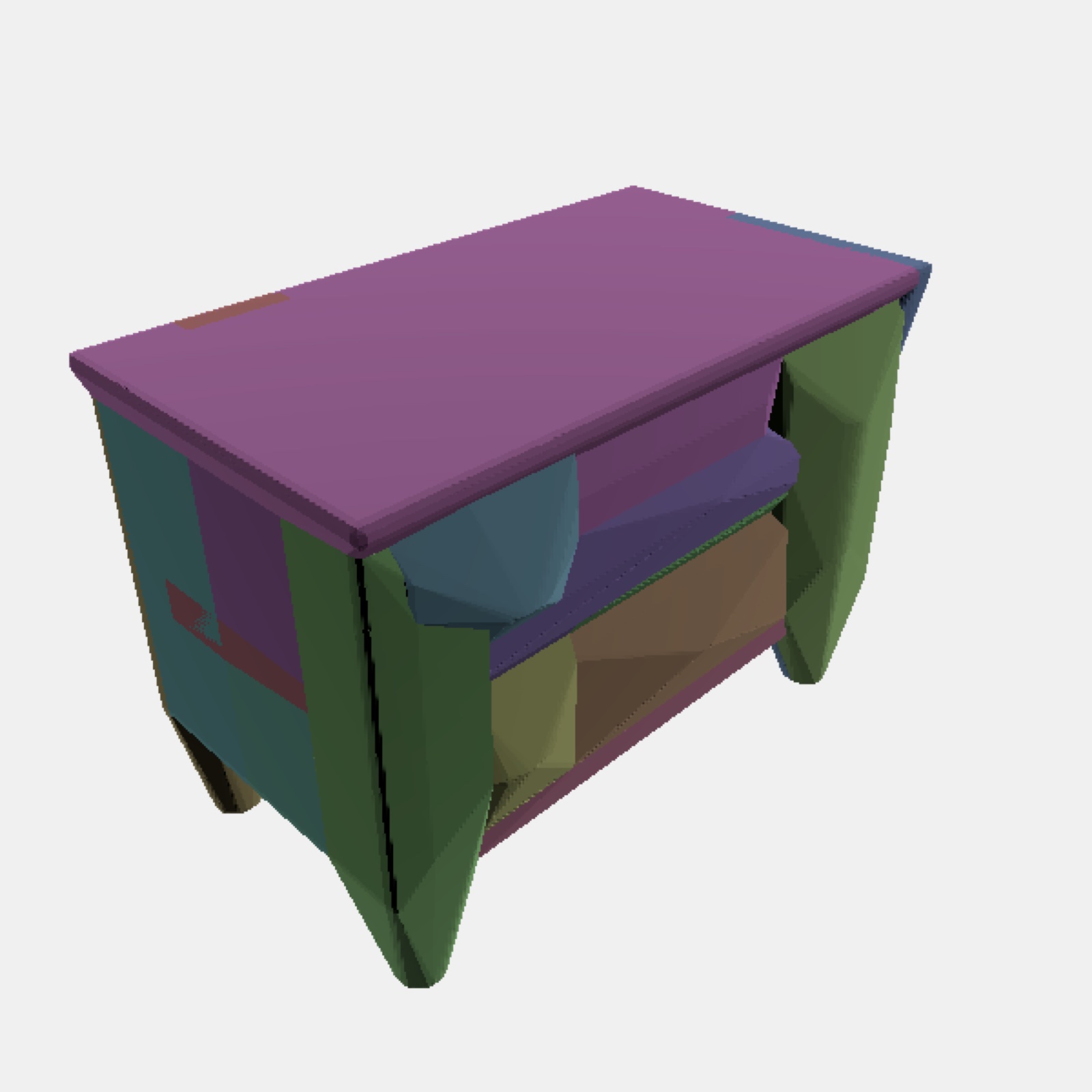 CoACD convex decomposition into colored pieces