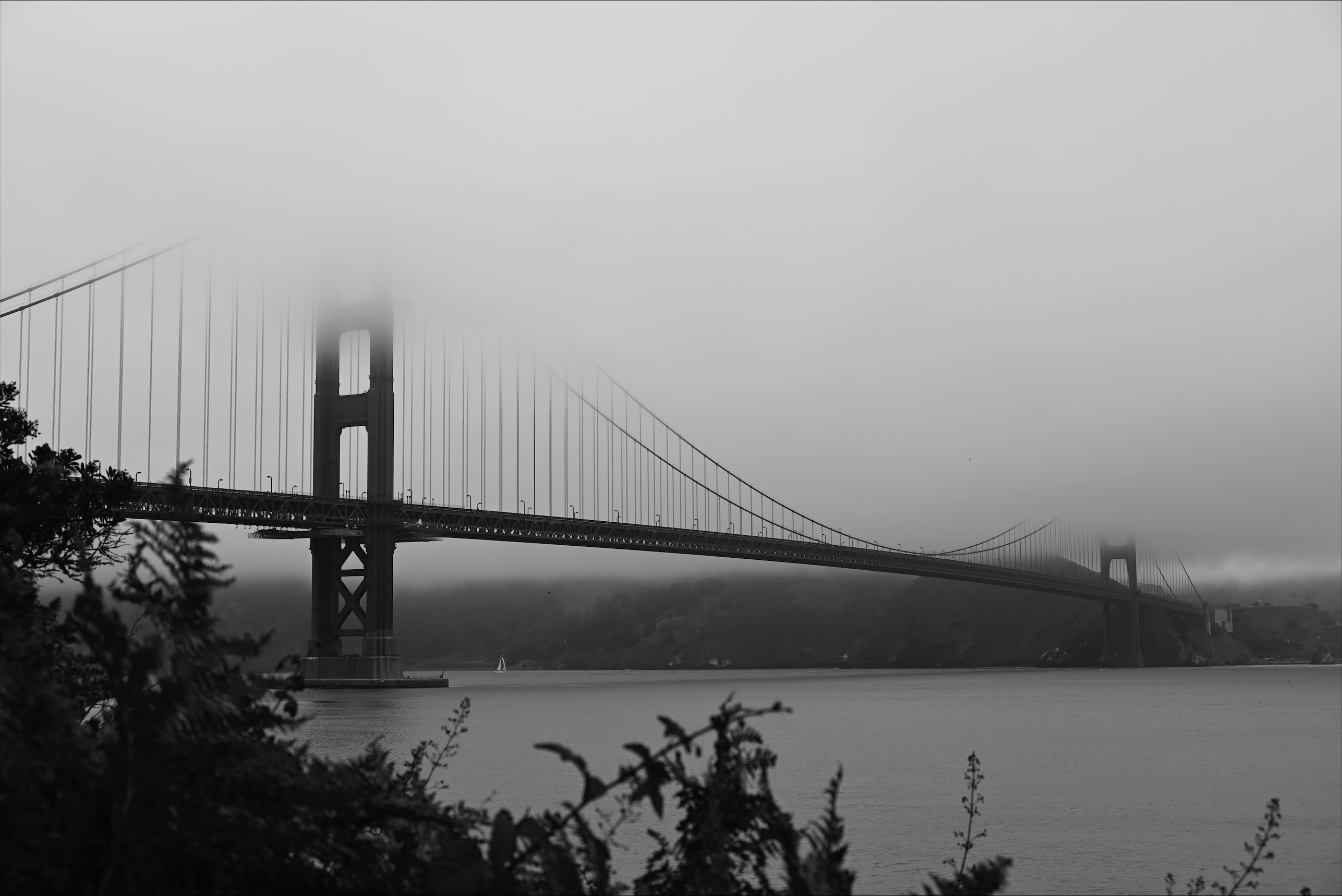Golden Gate Bridge in Fog, San Francisco