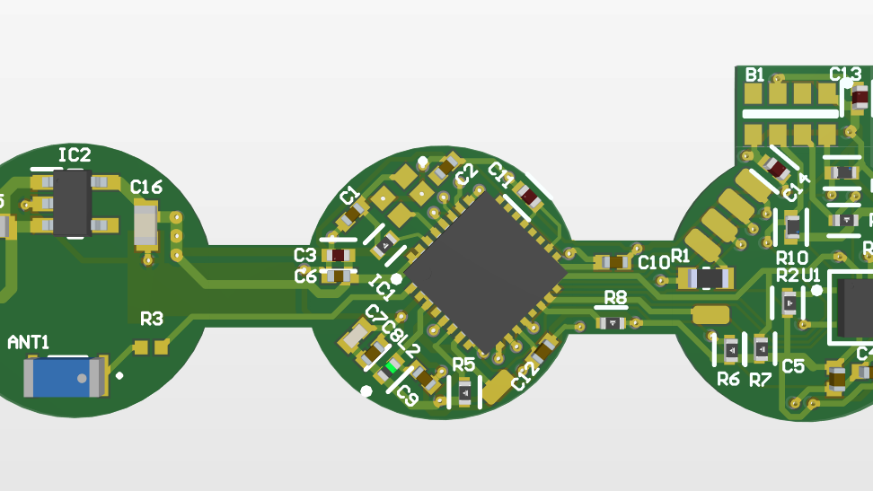 Flex-rigid PCB layout